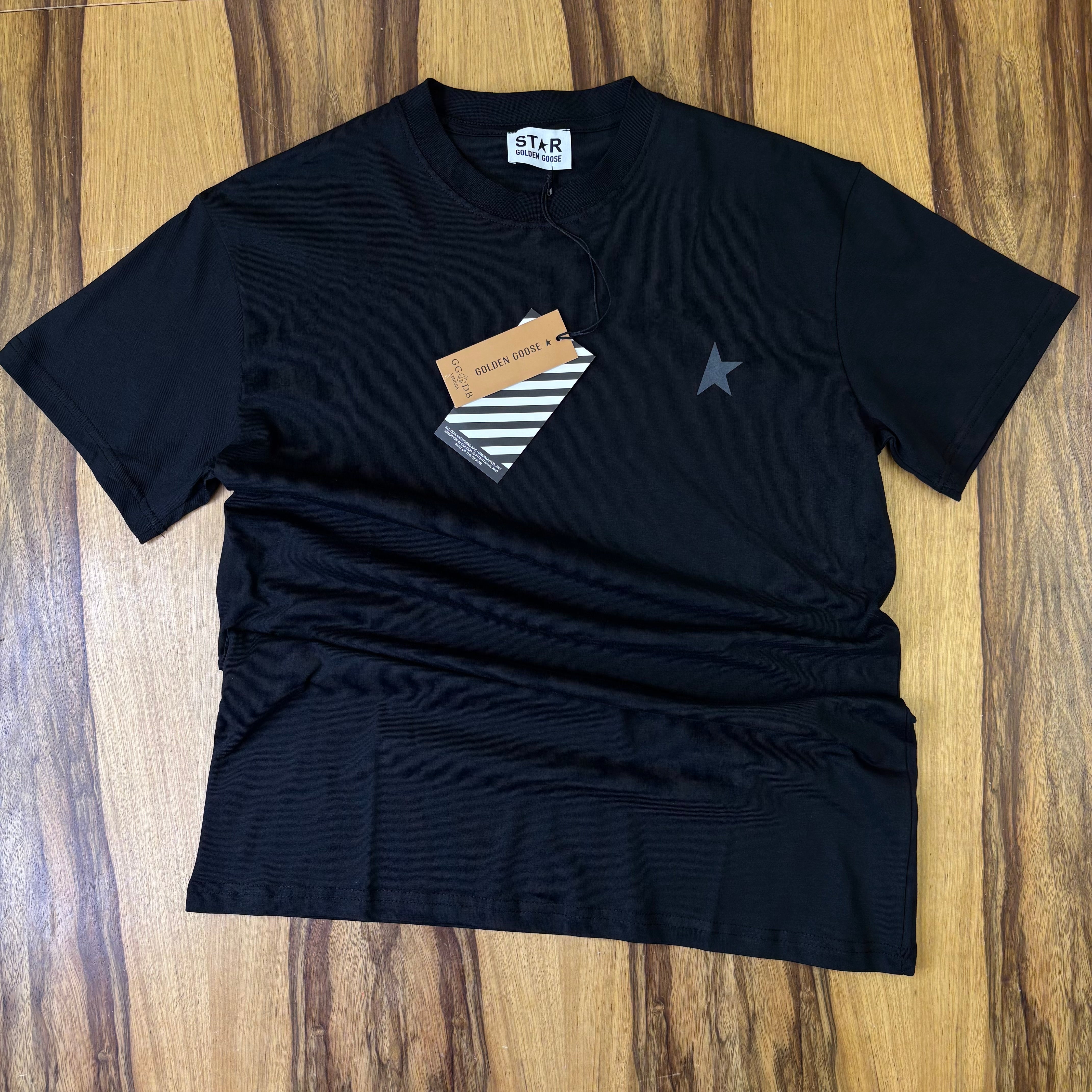 טי שירט - GOLDEN GOOSE - שחור