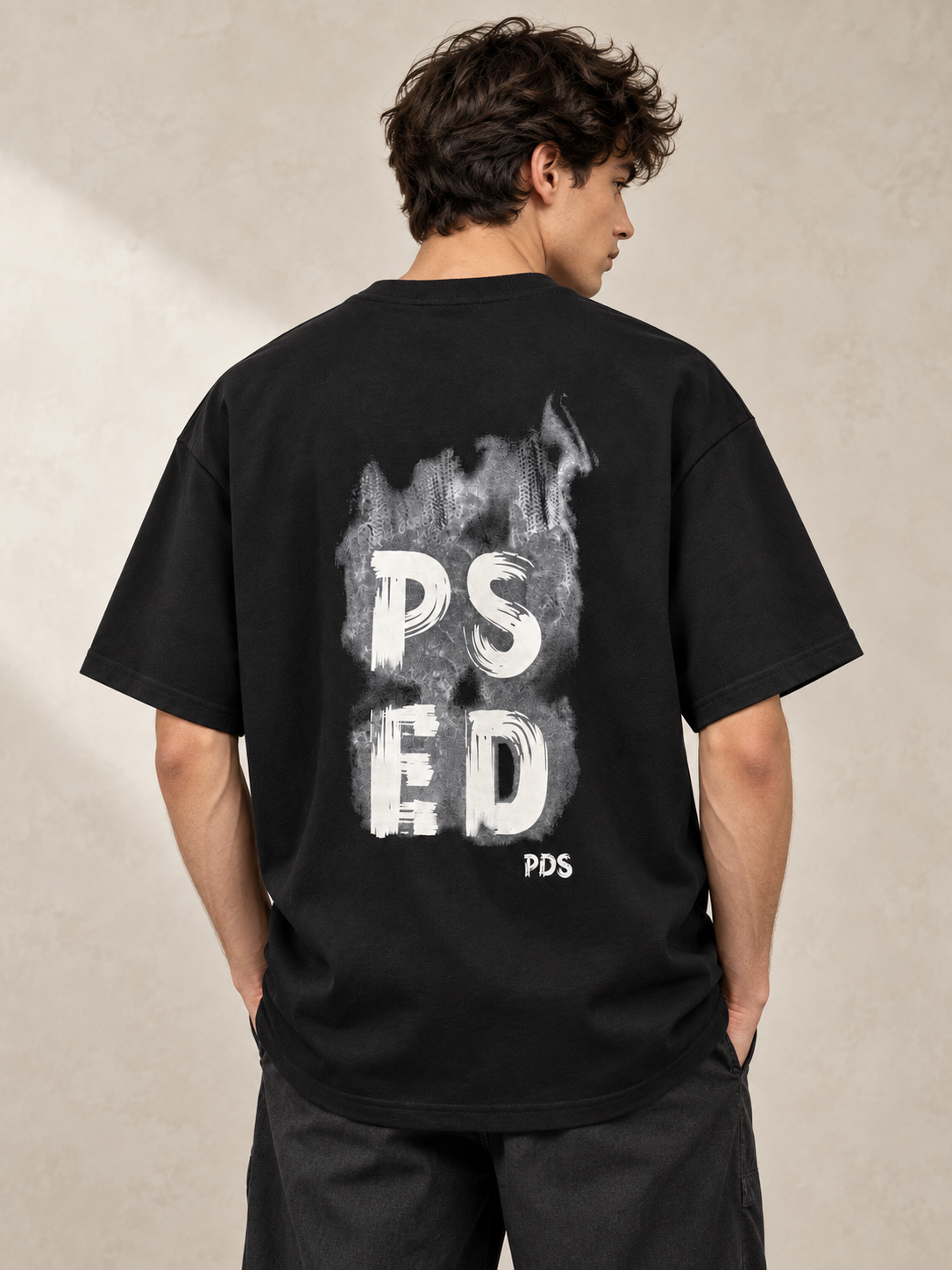 טי שירט - PSD - שחור