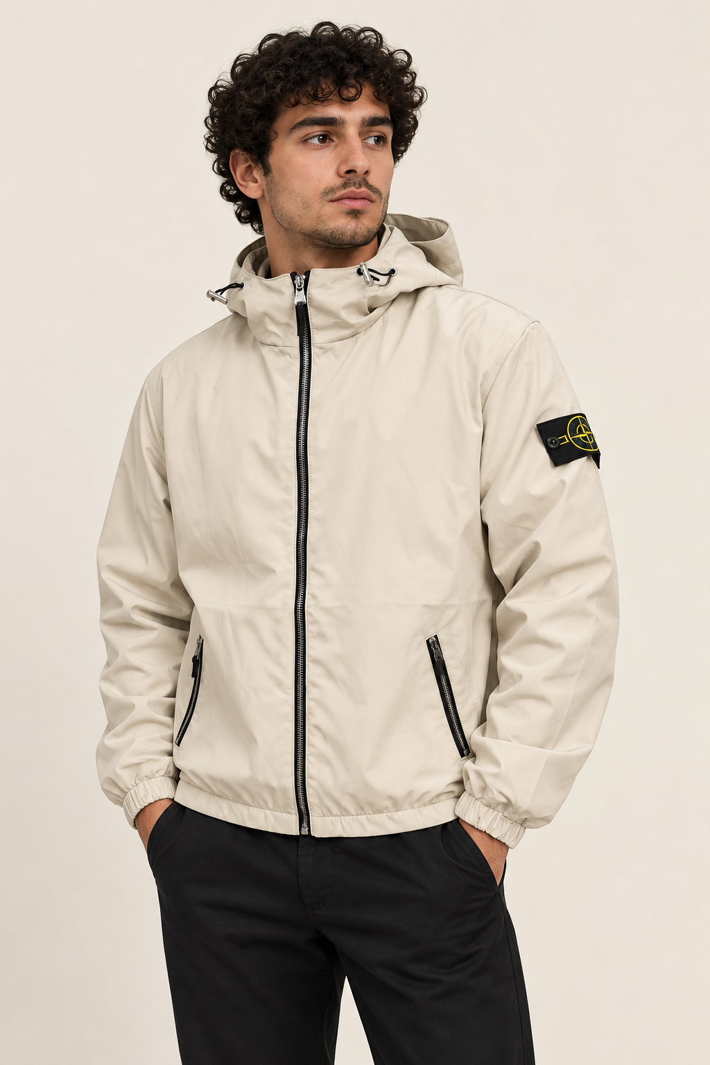 מעיל רוח - STONE ISLAND - בז’