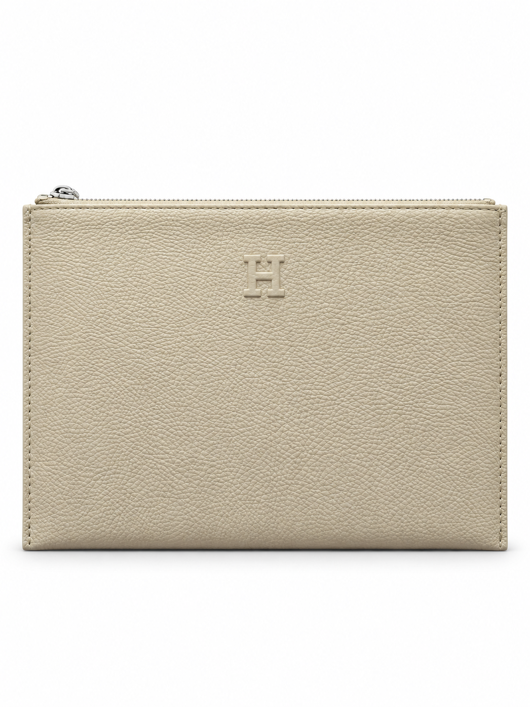 תיק קלאץ’ שטוח - שמנת