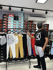 מכנס ארוך שחור אפור 2023 - TECH FLEECE - יוניסקס