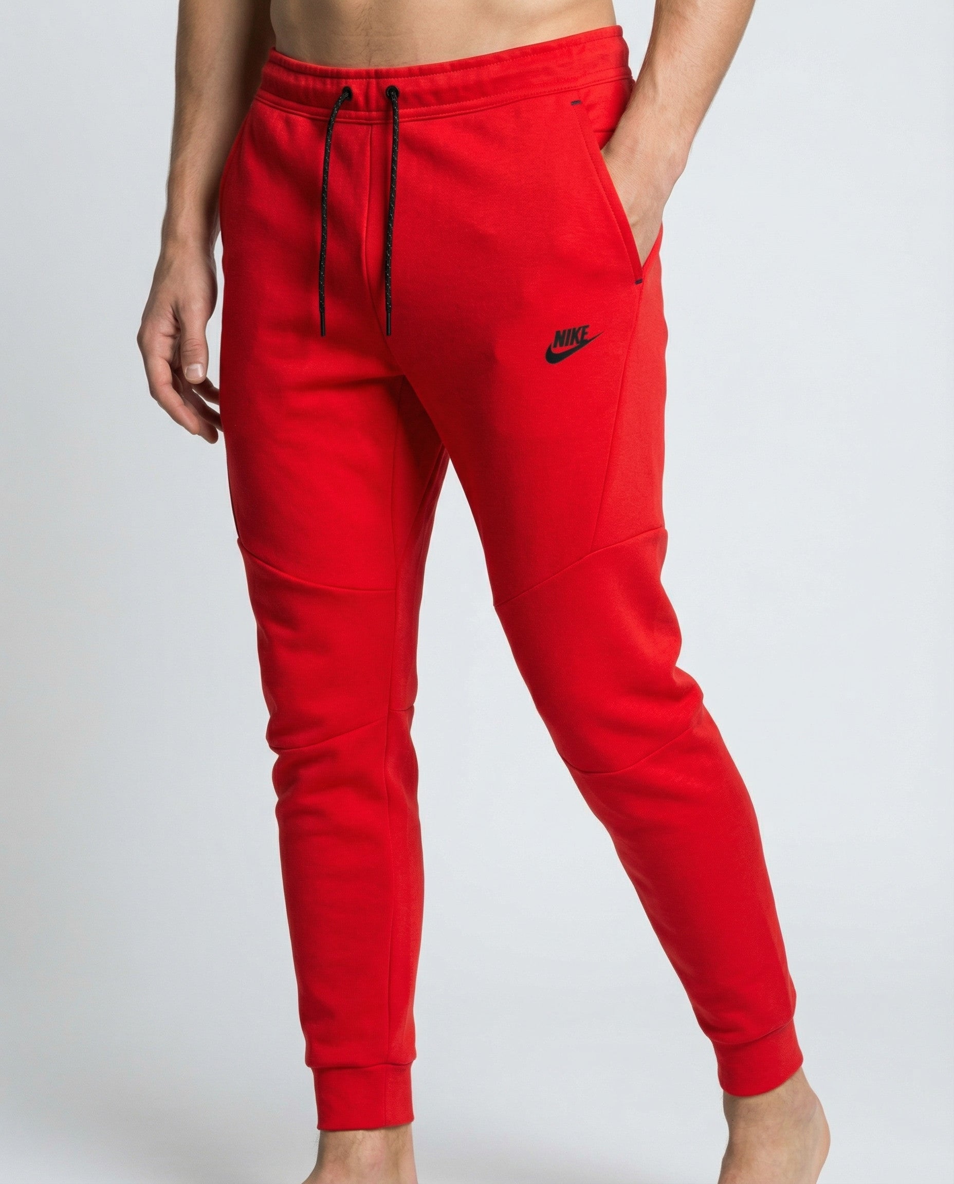 מכנס ארוך אדום 2023 - TECH FLEECE - יוניסקס