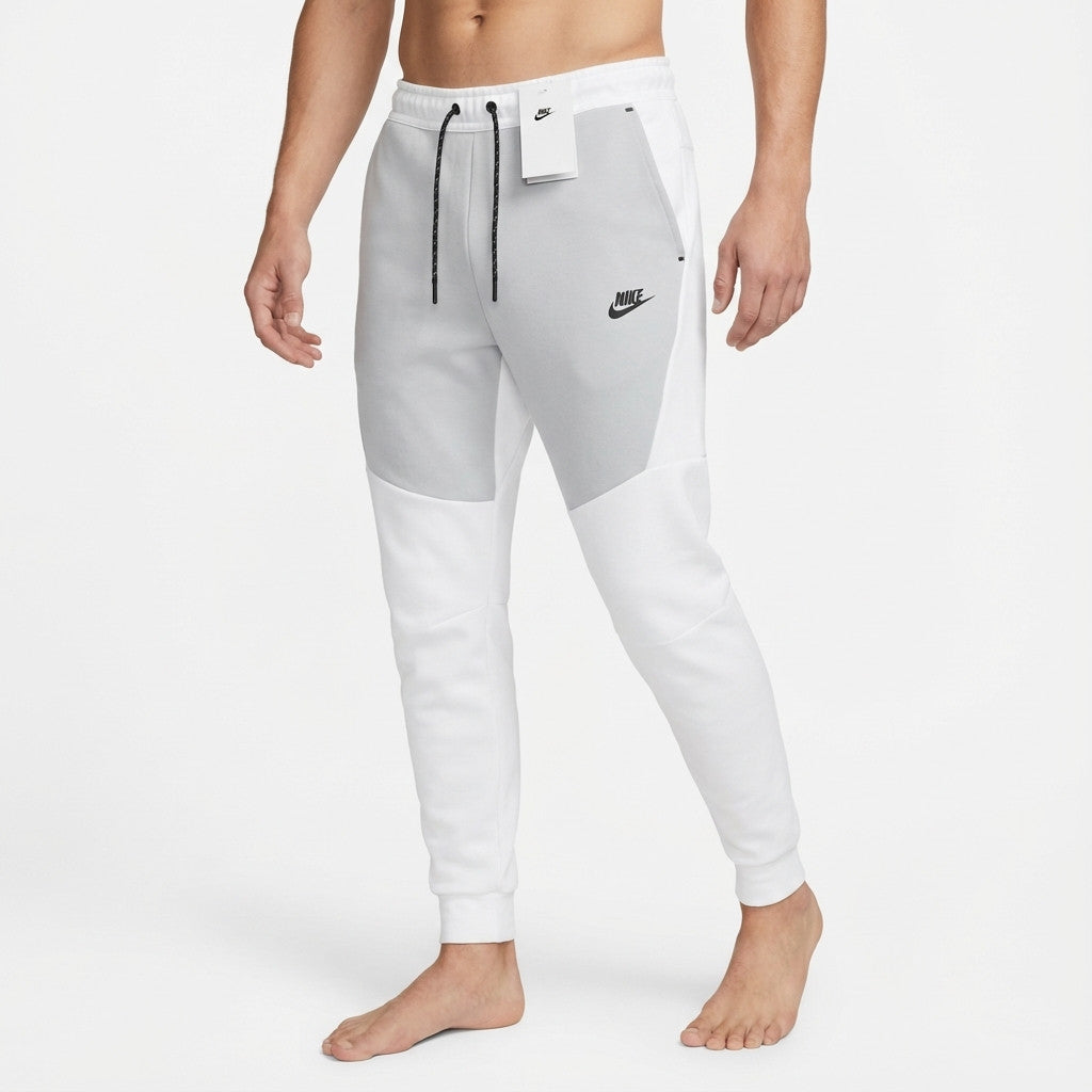 מכנס ארוך אפור לבן 2023 - TECH FLEECE - יוניסקס