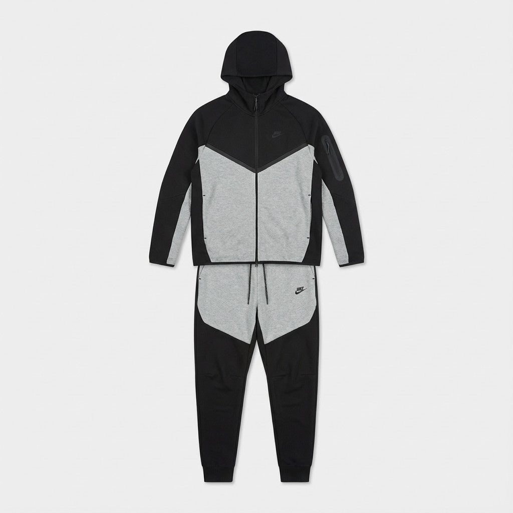 חליפה שחור אפור 2026 - TECH FLEECE - יוניסקס