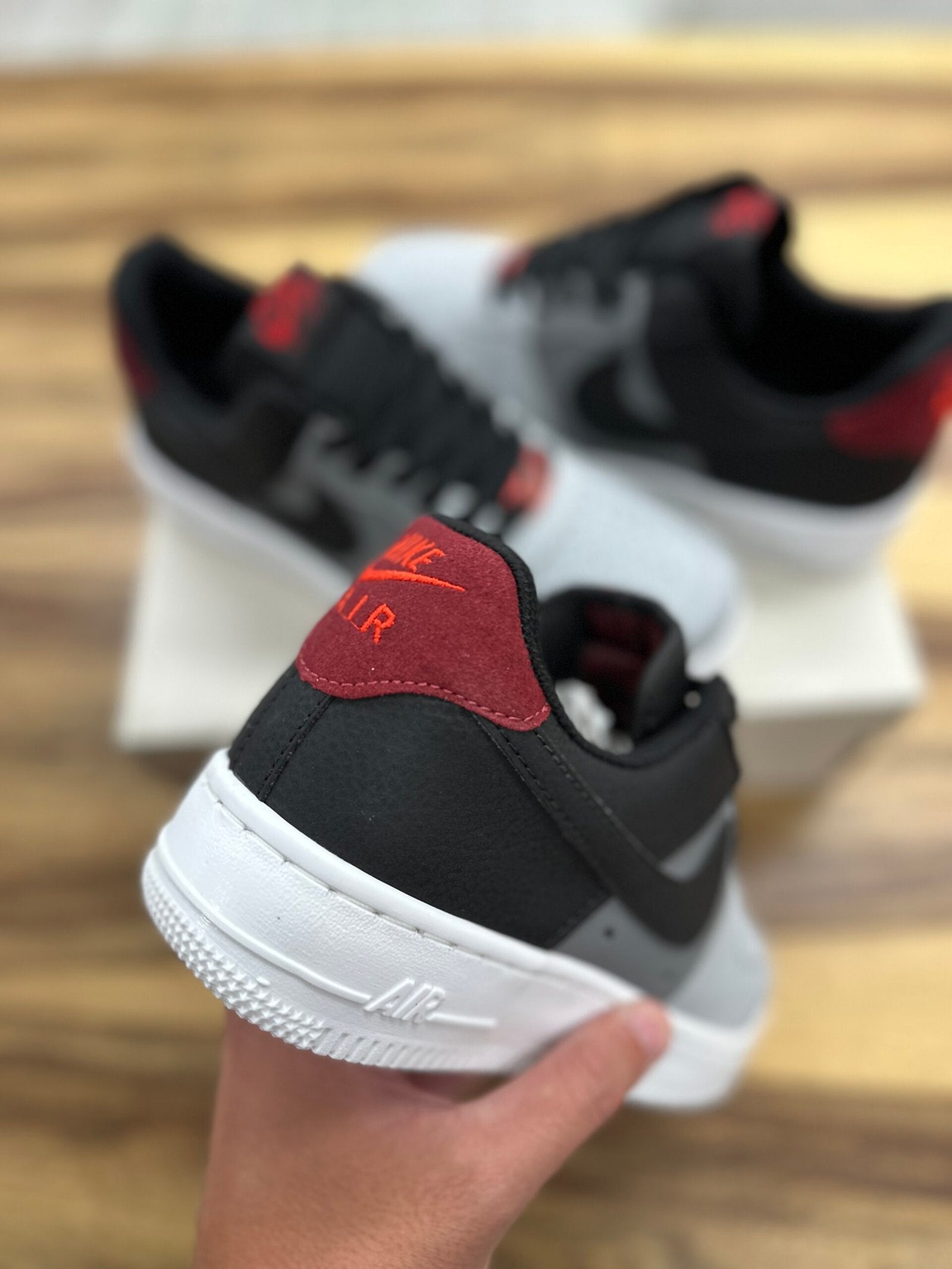 נעלי - Air force - אפור שחור לבן