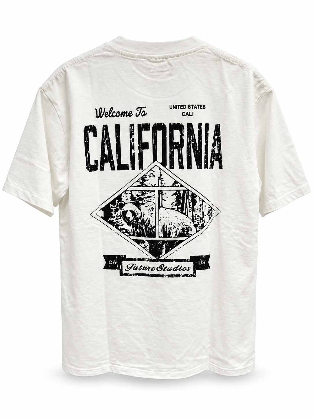 טי שירט - CALIFORNIA - לבן