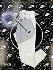 מכנס ארוך אפור לבן 2023 - TECH FLEECE - יוניסקס