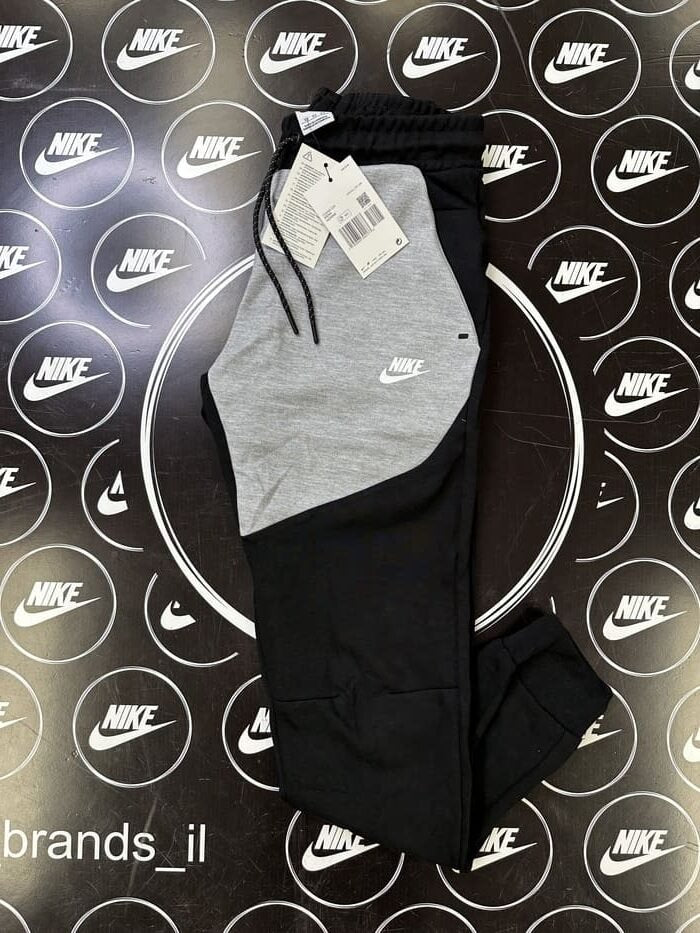 מכנס ארוך שחור אפור 2023 - TECH FLEECE - יוניסקס