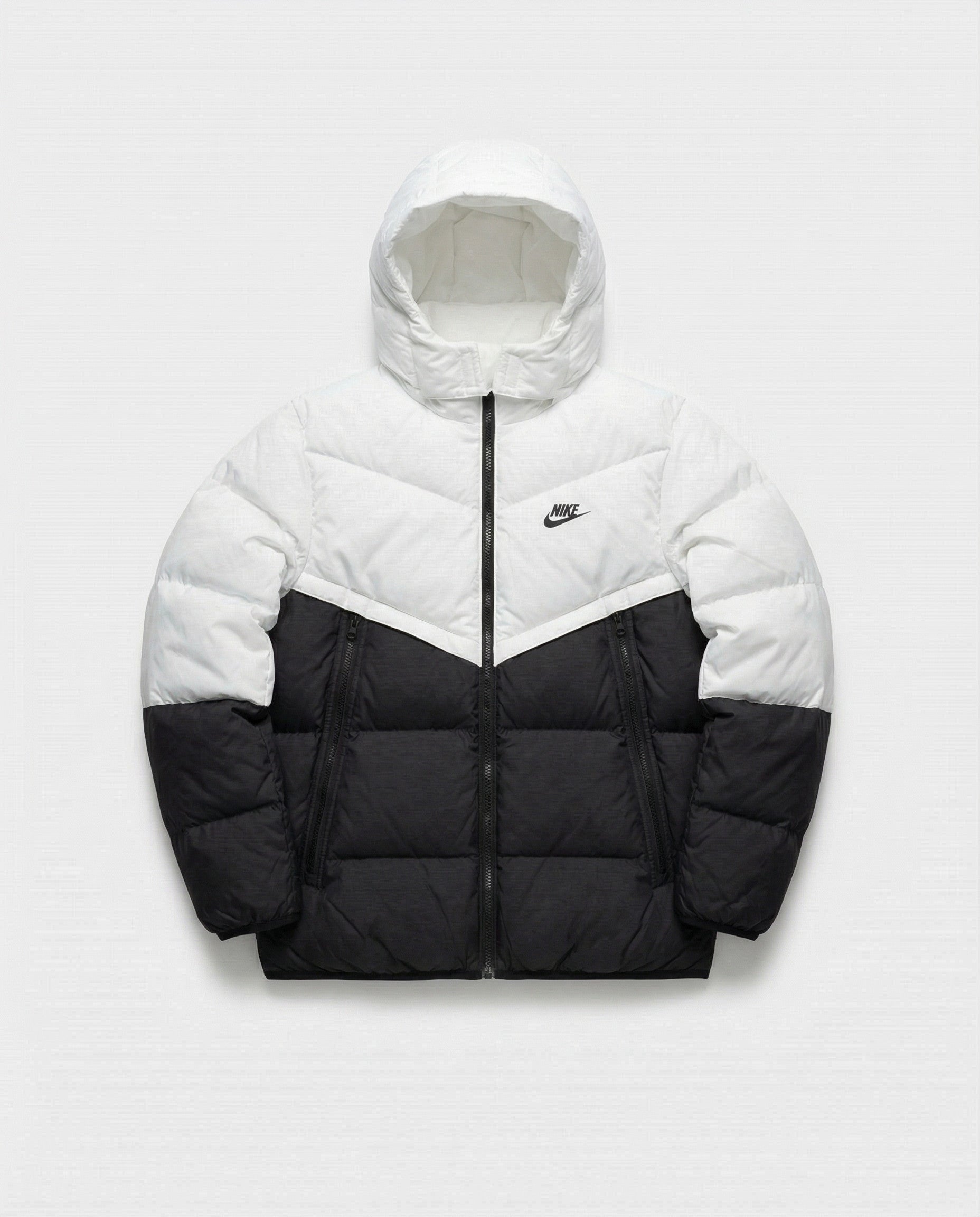 מעיל - TECH FLEECE - לבן שחור