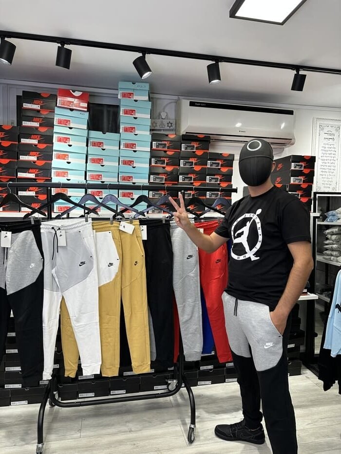 מכנס ארוך שחור אפור 2023 - TECH FLEECE - יוניסקס