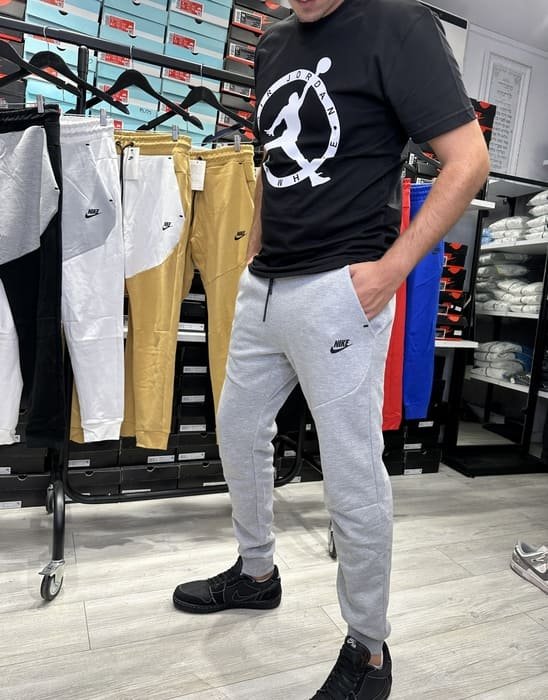 מכנס ארוך אפור - יוניסקס - TECH FLEECE נייק טק פליז