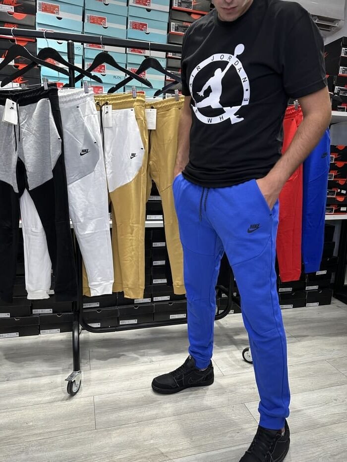 מכנס ארוך כחול רויאל 2023 - TECH FLEECE - יוניסקס