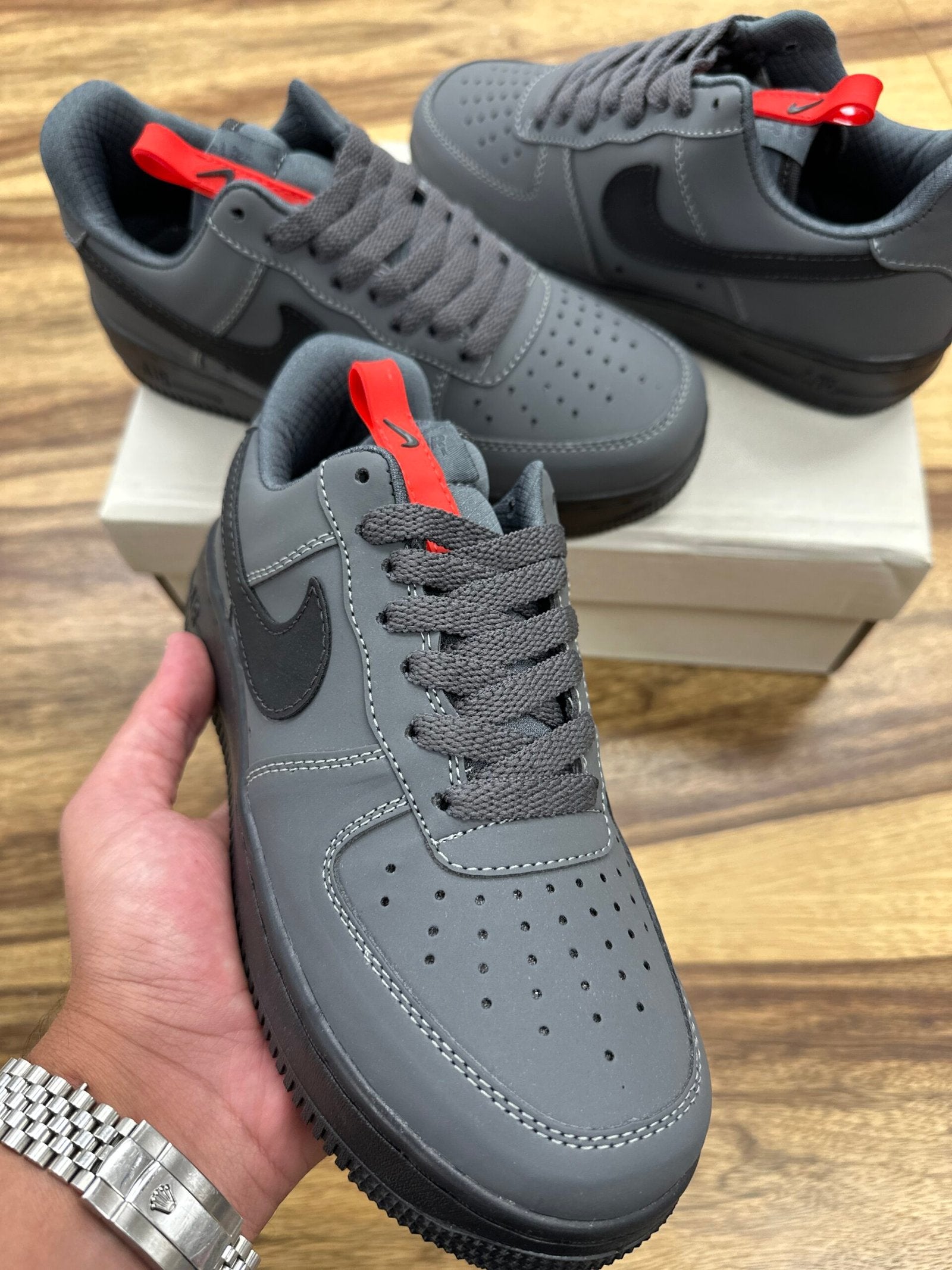 נעלי - Air force 1 - אפור