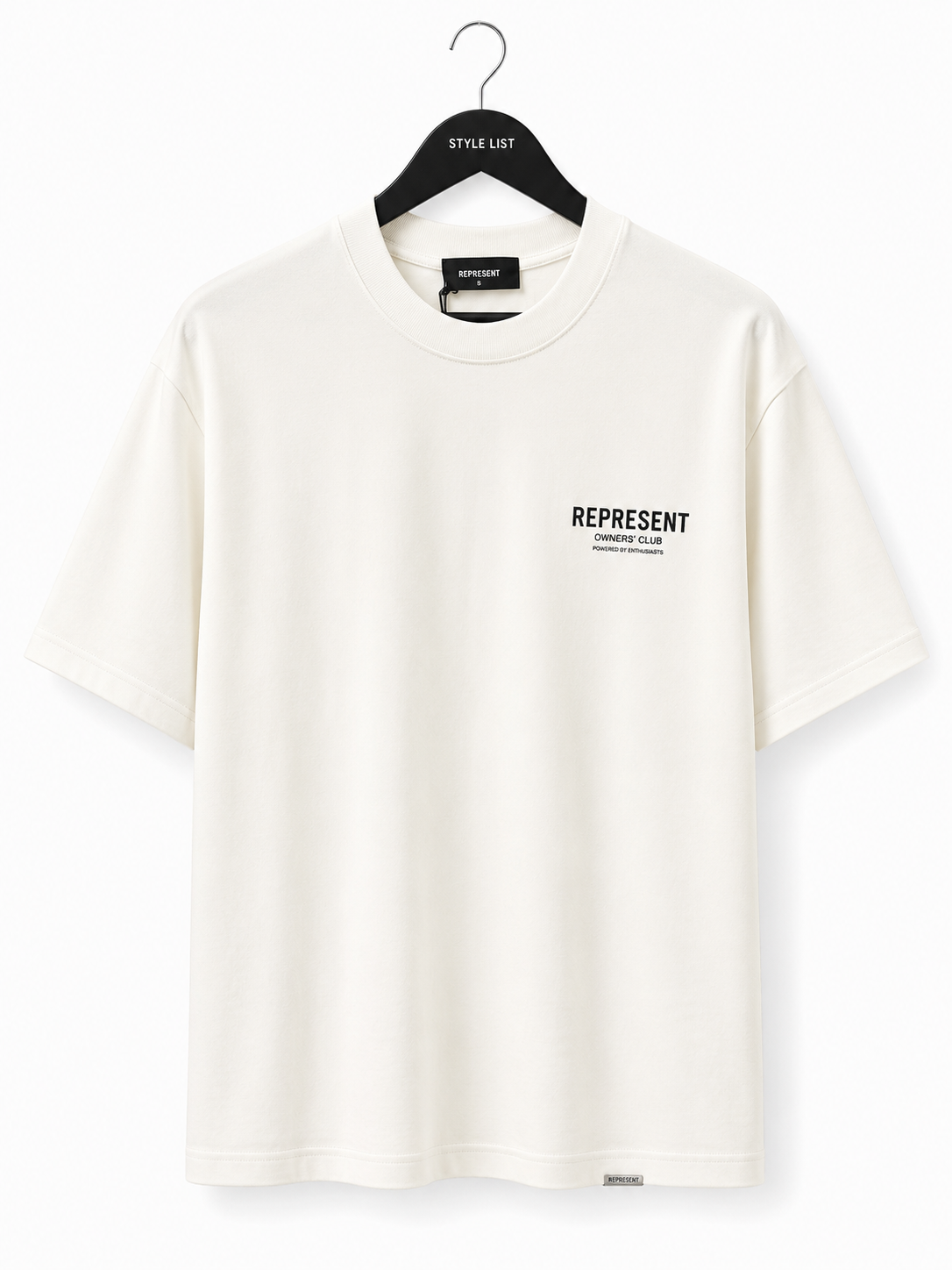 טי שירט - REPRESENTS - לבן כיתוב שחור
